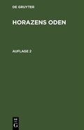 Cover: Horazens Oden - De Gruyter