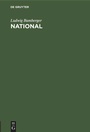 Cover: National - De Gruyter