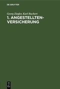 Cover: 1. Angestelltenversicherung - De Gruyter