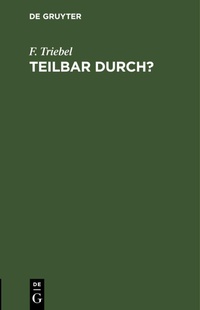 Abbildung von: Teilbar Durch? - Mercury Learning and Information