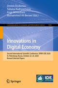 Cover: Innovations in Digital Economy - Springer