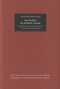 Cover: Das Problem des absoluten Anfangs - frommann-holzboog