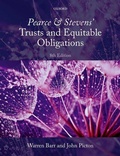 Cover: Pearce & Stevens' Trusts and Equitable Obligations - Oxford University Press