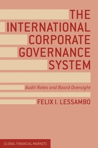 Enlarge image Cover: The International Corporate Governance System - Palgrave Macmillan