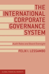Enlarge image Cover: The International Corporate Governance System - Palgrave Macmillan