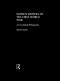 Cover: Women Writers of the First World War: An Annotated Bibliography - Routledge