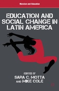 Cover: Education and Social Change in Latin America - Palgrave MacMillan