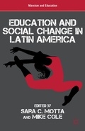 Cover: Education and Social Change in Latin America - Palgrave MacMillan
