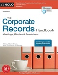 Cover: The Corporate Records Handbook - NOLO
