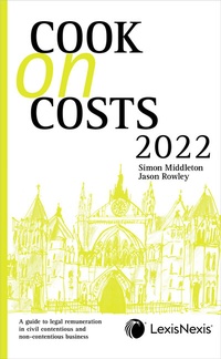 Enlarge image Cover: Cook on Costs 2022 - Butterworths Law