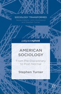 Abbildung von: American Sociology - Palgrave Pivot