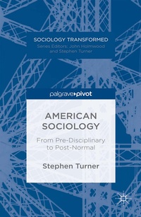 Abbildung von: American Sociology - Palgrave Pivot
