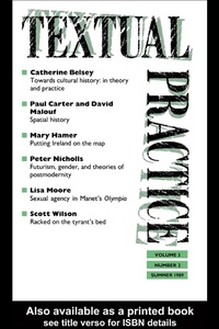 Enlarge image Cover: Textual Practice - Routledge