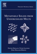 Cover: Metastable Solids from Undercooled Melts - Pergamon