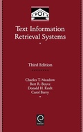 Cover: Text Information Retrieval Systems - Academic Press