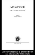 Cover: Massinger - Routledge