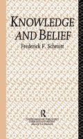 Cover: Knowledge and Belief - Routledge