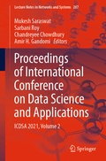 Cover: Proceedings of International Conference on Data Science and Applications - Springer