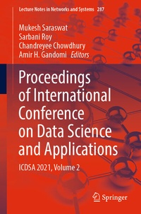 Abbildung von: Proceedings of International Conference on Data Science and Applications - Springer