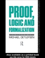 Cover: Proof, Logic and Formalization - Routledge
