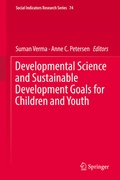 Cover: Developmental Science and Sustainable Development Goals for Children and Youth - Springer