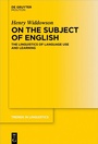 Cover: On the Subject of English - De Gruyter Mouton