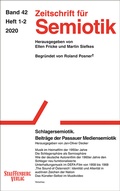 Cover: Zeitschrift f&uuml;r Semiotik / Schlagersemiotik - Stauffenburg