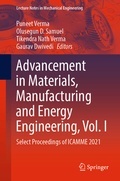 Cover: Advancement in Materials, Manufacturing and Energy Engineering, Vol. I - Springer