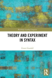 Abbildung von: Theory and Experiment in Syntax - Routledge