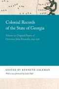 Cover: Colonial Records of the State of Georgia - University of Georgia Press