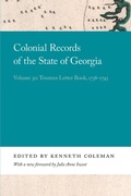Cover: Colonial Records of the State of Georgia - University of Georgia Press