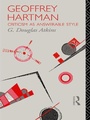 Cover: Geoffrey Hartman - Routledge