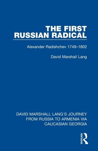 Enlarge image Cover: The First Russian Radical - Routledge
