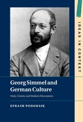 Cover: Georg Simmel and German Culture - Cambridge University Press