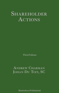 Cover: Shareholder Actions - Bloomsbury Professional