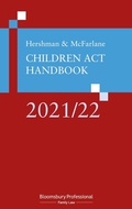 Cover: Hershman and McFarlane: Children Act Handbook 2021/22 - Bloomsbury Professional