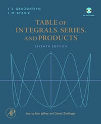 Enlarge image Cover: Table of Integrals, Series, and Products - Academic Press
