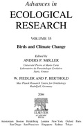 Cover: Birds and Climate Change - Academic Press