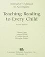 Cover: Instructor's Manual to Accompany Teaching Reading to Every Child - Routledge
