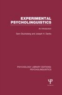 Abbildung von: Experimental Psycholinguistics (PLE: Psycholinguistics) - Psychology Press Ltd