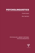 Cover: Psycholinguistics (PLE: Psycholinguistics) - Psychology Press Ltd