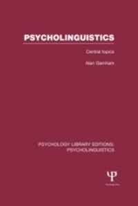 Abbildung von: Psycholinguistics (PLE: Psycholinguistics) - Psychology Press Ltd