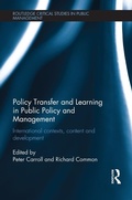 Cover: Policy Transfer and Learning in Public Policy and Management - Routledge