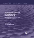 Cover: Experiments in Personality: Volume 2 (Psychology Revivals) - Routledge