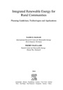 Cover: Integrated Renewable Energy for Rural Communities - Elsevier