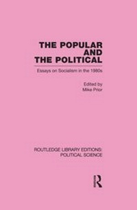 Enlarge image Cover: The Popular and the Political - Routledge