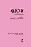 Cover: Aspects of Toleration - Routledge