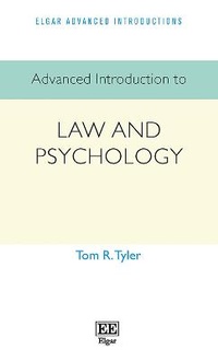 Enlarge image Cover: Advanced Introduction to Law and Psychology - Edward Elgar Publishing