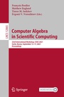 Cover: Computer Algebra in Scientific Computing - Springer