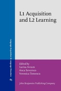 Cover: L1 Acquisition and L2 Learning - John Benjamins Publishing Company